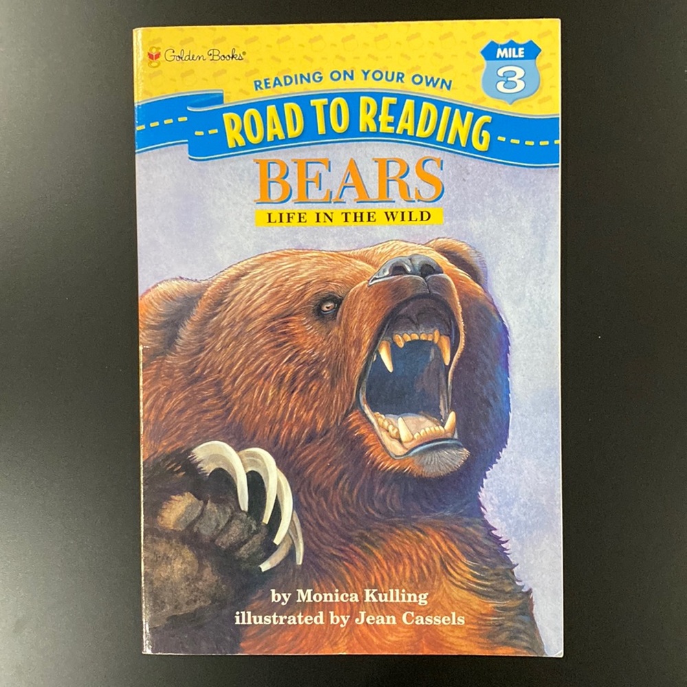 Road to Reading: Bears Life in the Wild - Vintage Softcover Children’s Book